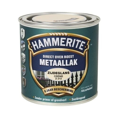 Hammerite Metaallak Direct over Roest Zijdeglans - Z212 Creme