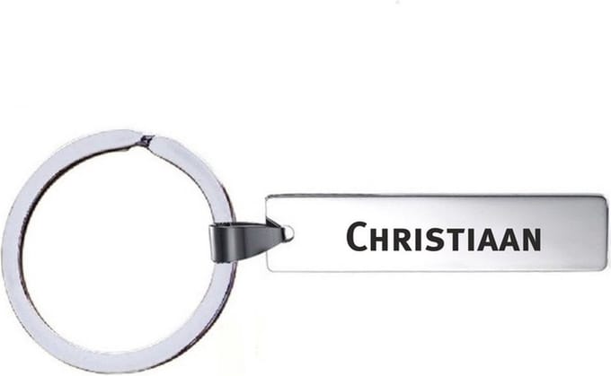 Sleutelhanger Met Naam - Christiaan - RVS