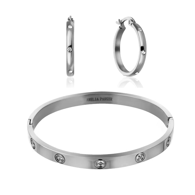 Dames armband en oorbellen set Amelia Parker Sparkle