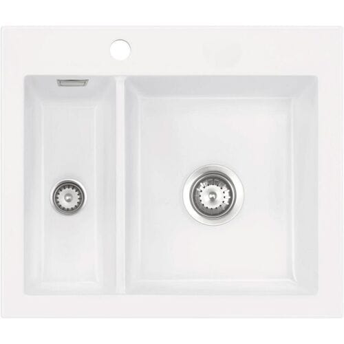 Systemceram Keradomo Mera 60 built-in sink with eccentric actuation, incl. tap hole 509802-12