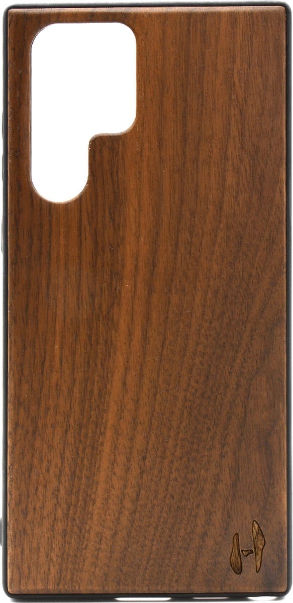 Houten TPU case, Samsung Galaxy S22 ultra - Notenhout