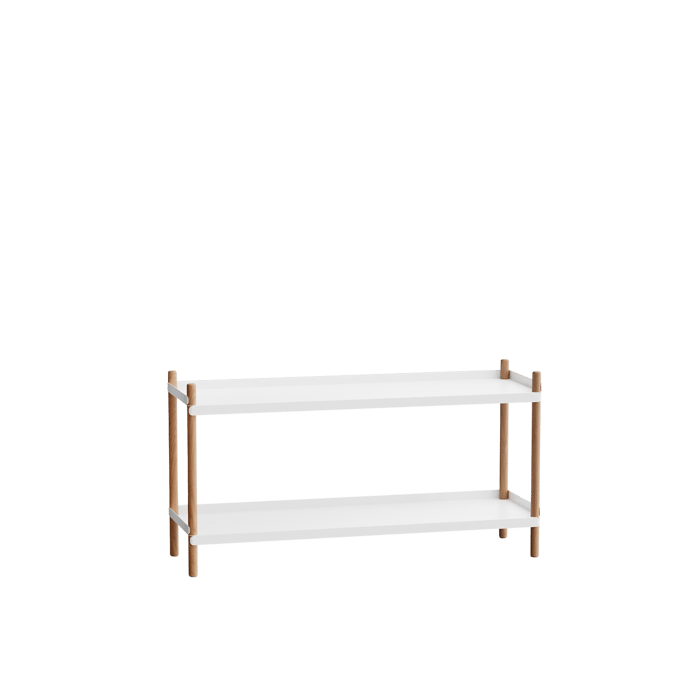 NINE BOLT Rek 100 x 53 cm - oak white
