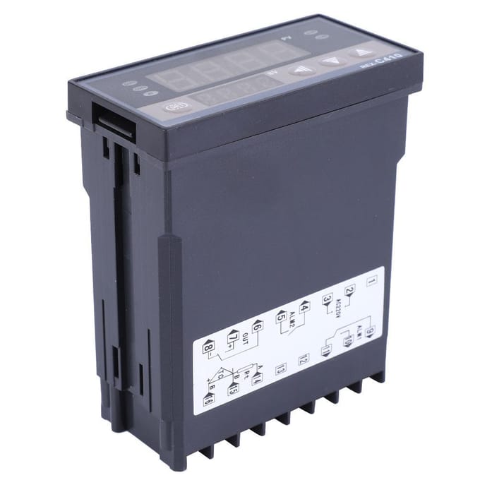 REX C410 Instelbare Relais Uitgang Digitale Temperatuurregelaar Thermostaat AC220V gray