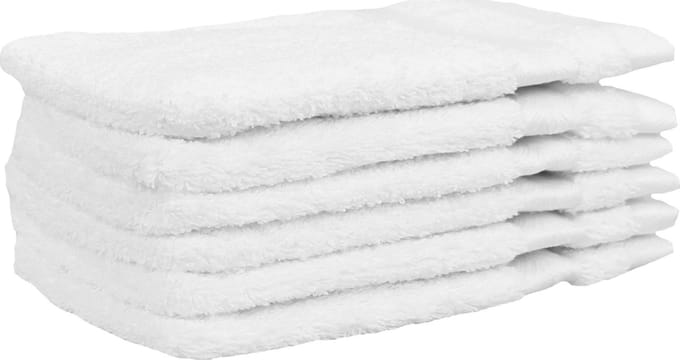 Dusk till Dawn Washand 16x21 cm 650 gram/m2 Wit - Set van 6