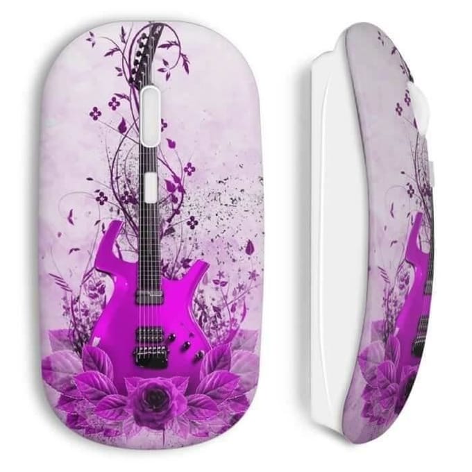 Souris sans fil Pink guitare
