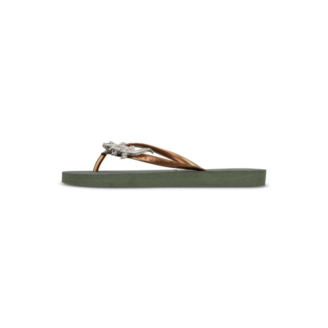 Uzurii | Teenslippers | Dames | Legergroen | Maat 39/40