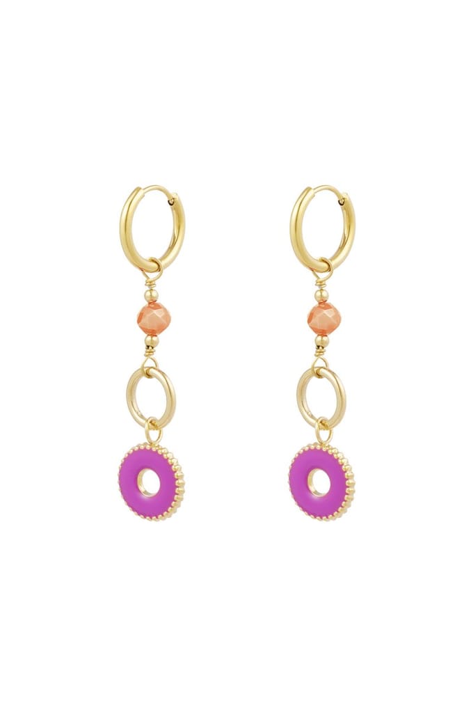YWG - Oorbellen mystic mystery - Fuchsia