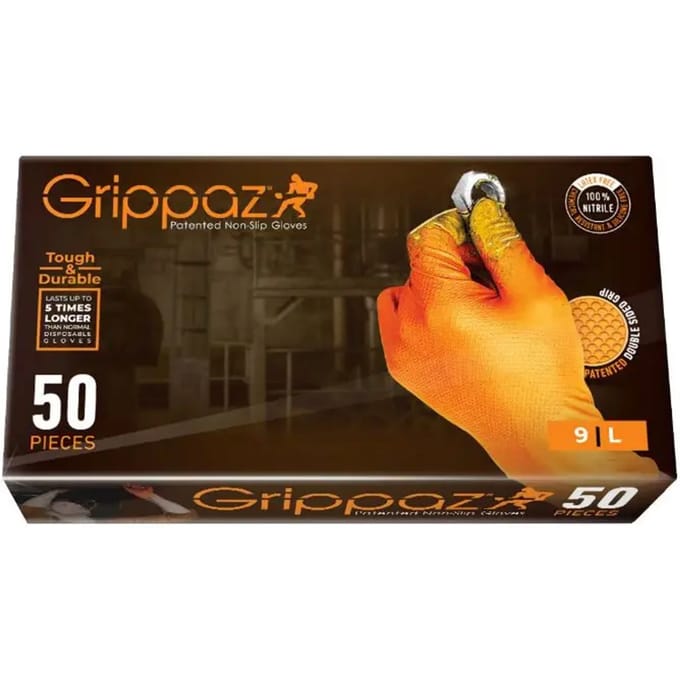Doos van 25 paar chemisch bestendige nitril viscose handschoenen P2R T7