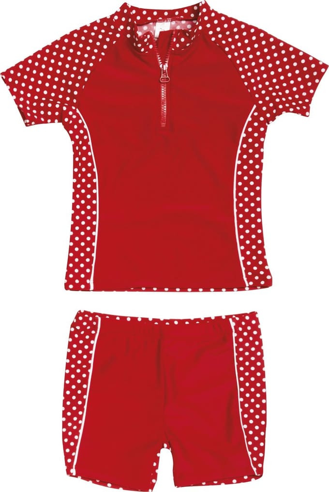 Playshoes UV zwemsetje Kinderen Dots - Rood - Maat 86/92
