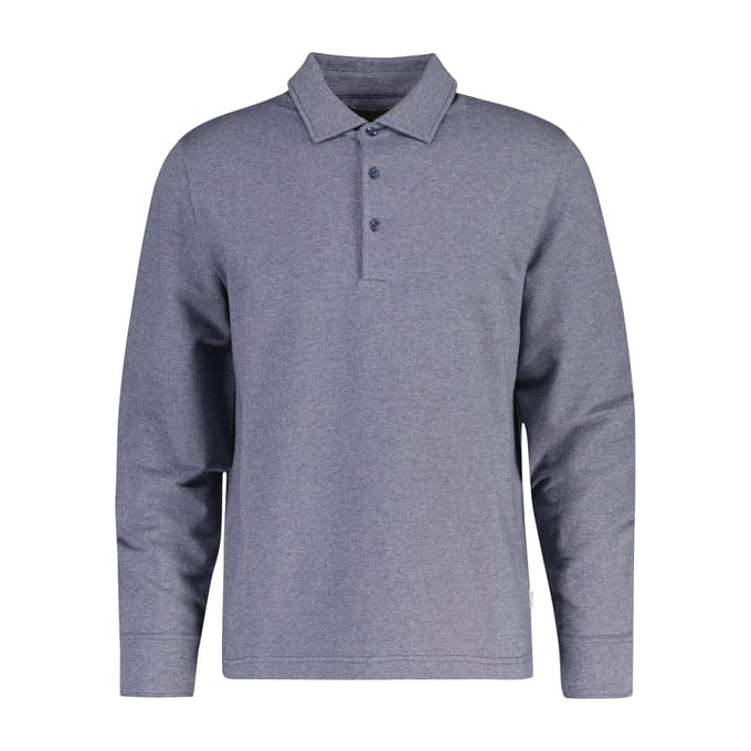 Polo met lange mouwen in twill Gant
