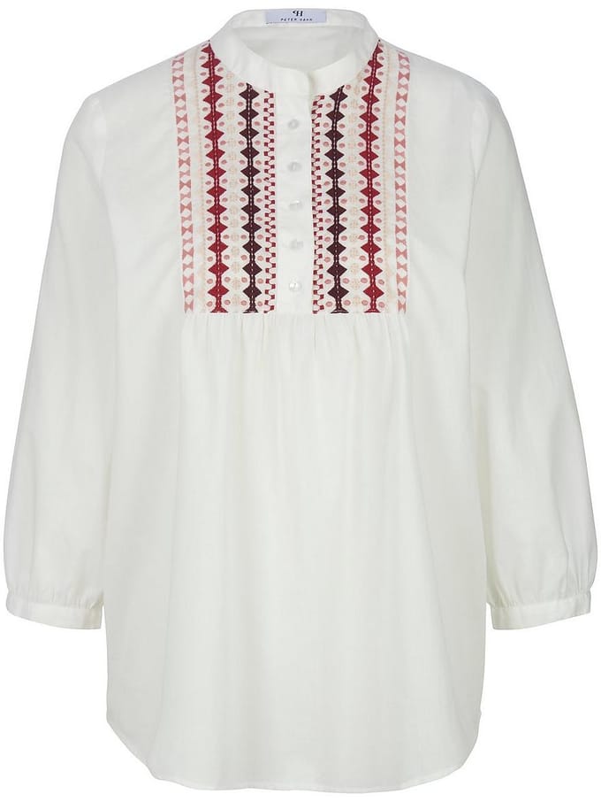 Blouse Van Peter Hahn wit