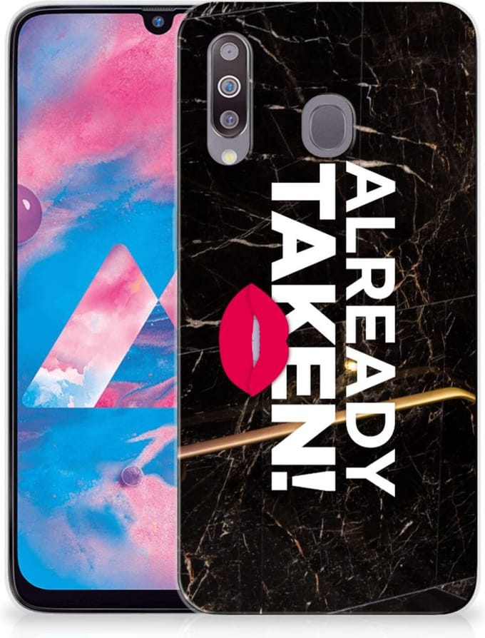 Samsung Galaxy M30 Siliconen hoesje met naam Already Taken Black