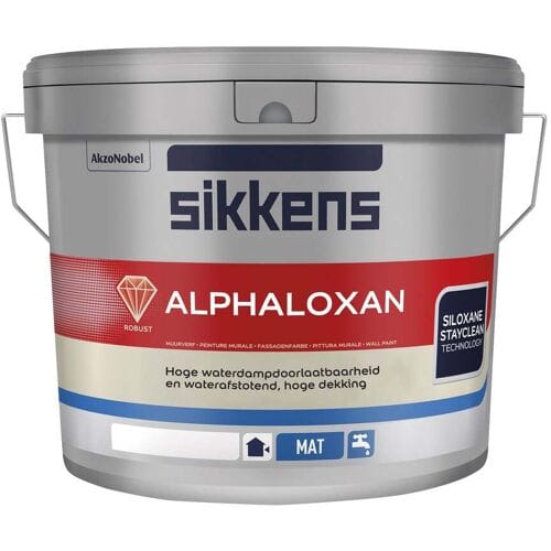 Sikkens Alphaloxan - Muurverf - Dekkend - Water basis - Wit