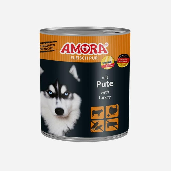 AMORA Hondenvoer 6x800g - Kalkoen