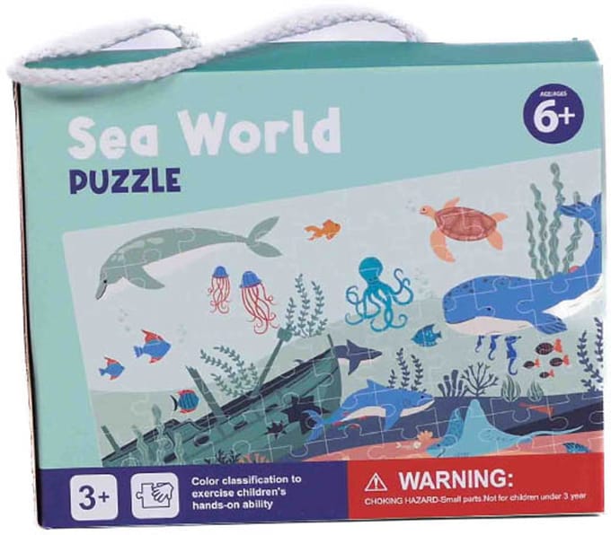 PIA Soft Toys - Puzzel "De zee wereld design" - 100 Stuks - 20,2 x 16,2 x 6,5 cm