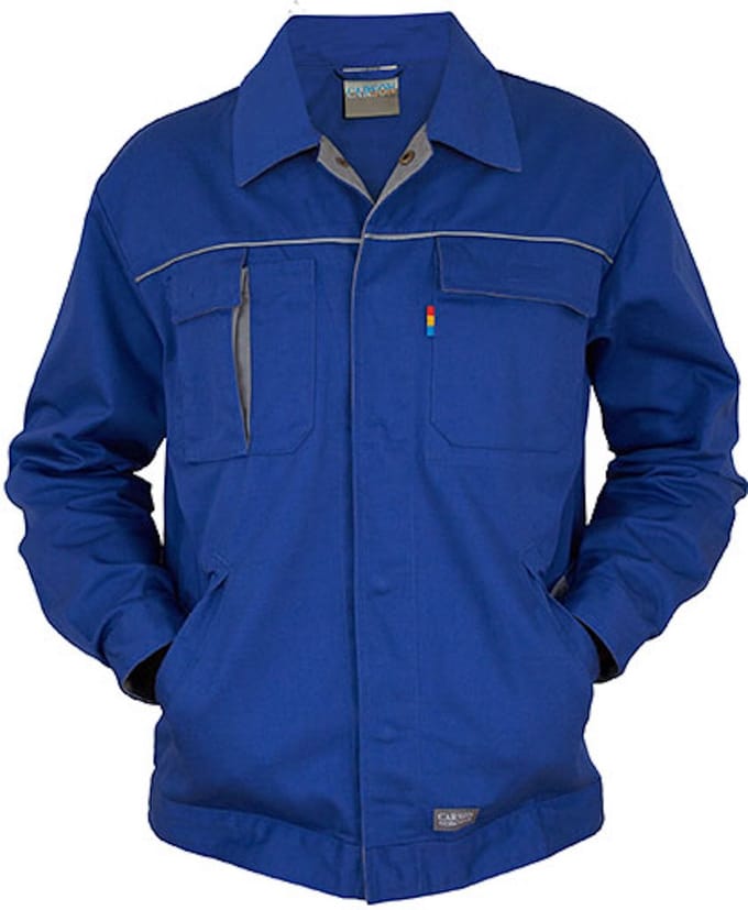 Carson Workwear 'Contrast' Jacket Werkjas Royal - 58