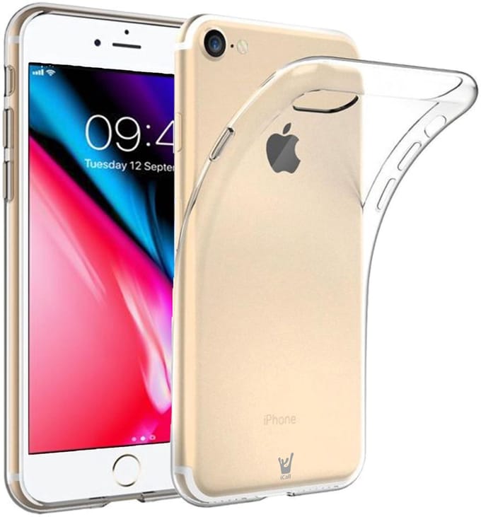 Hoesje geschikt voor iPhone 8 - Transparant Back Cover Siliconen Case Hoes