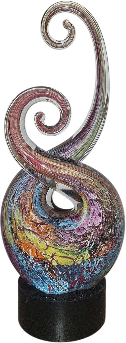 Fantasy - Glas - Glassculptuur - Multicolor - 10x25x7 cm - Kristalglas