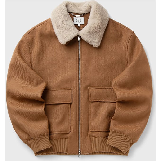 SHEARLING COLLAR JACKET
