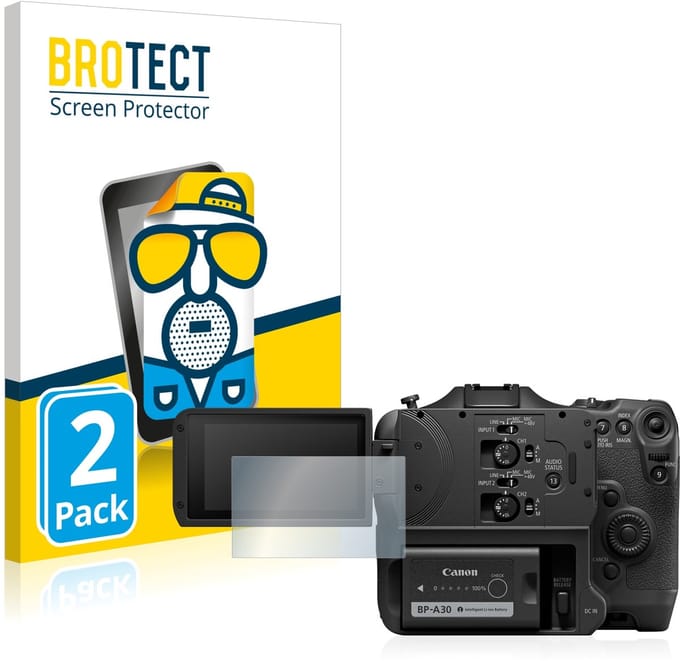 BROTECT - Screenprotector voor Canon EOS C70 - Folie Beschermfolie matte 2 Stuks