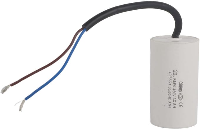 Dailygoods - Engine Start Capacitor - 20uF - Hoogwaardige kwaliteit - Cilindrisch - Startcapaciteit - Geschikt voor motoren - AC 450V