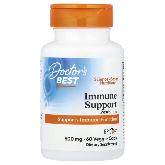 Doctor's Best, immuniteit-versterkend postbioticum, 500 mg, 60 plantaardige capsules