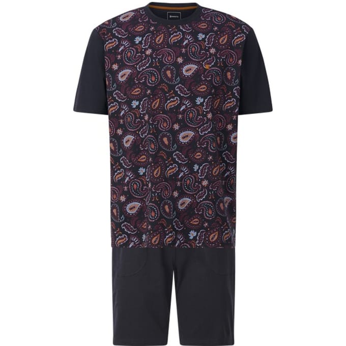 Babista herren Korte Pyjama - 52/54 - donkerblauw - Plus Size