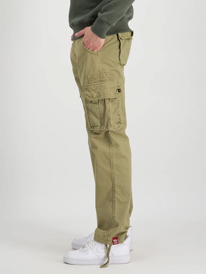 Heren Alpha Industries Jet Pant in Olijf