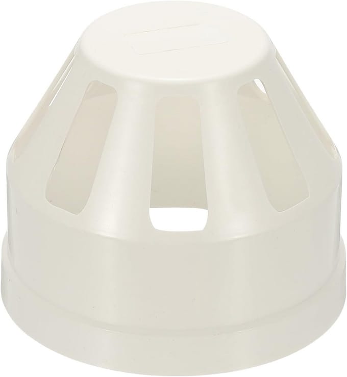 Ventilatiekap Rond voor 110mm Afvoer- en Ventilatiepijp - PVC Eindkap