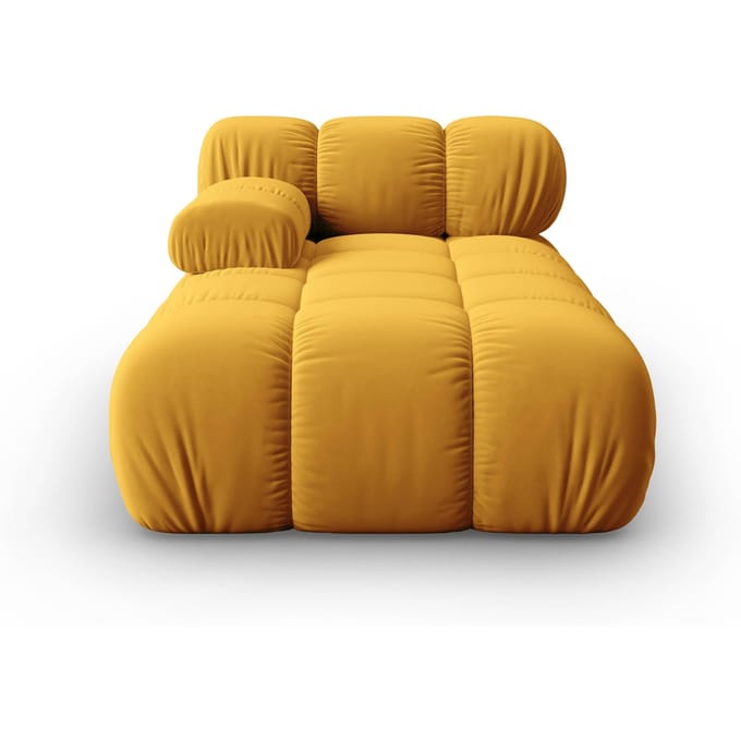 Modulair-chaise longue Tropea links velvet | Milo Casa