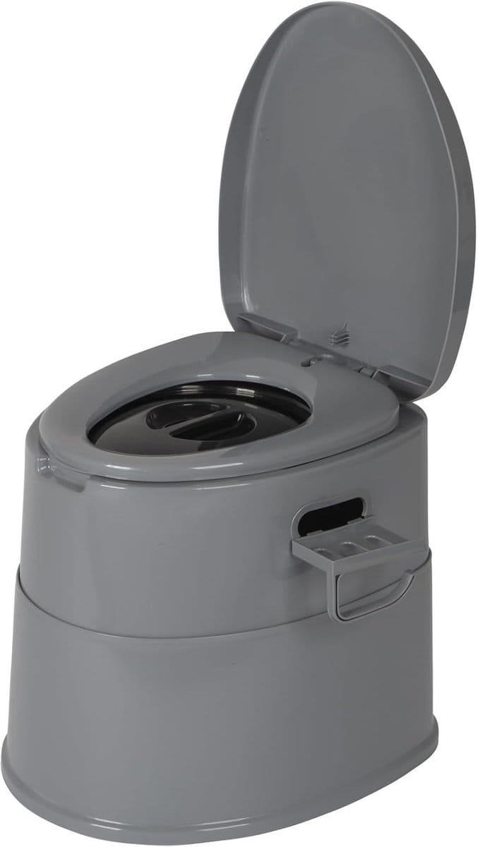 Draagbaar Toilet 45 cm Zithoogte - 7 Liter - Grijs
