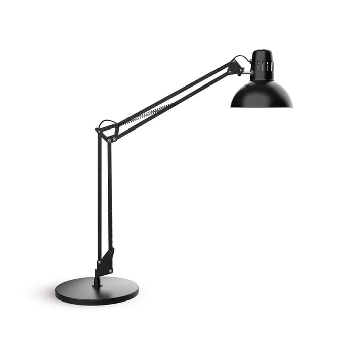 MAULstudy Bureaulamp - LED - Metaal - Zwart - E27 Fitting - Tafellamp