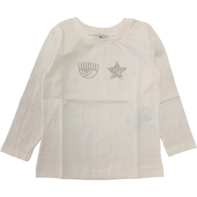 Chiara Ferragni - T-shirt Panna 0001 Iconic 51B620 2206