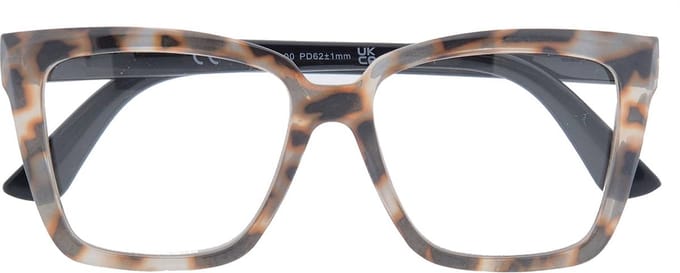 Noci Eyewear RCW032 leesbril Vita - Groot montuur - Milky tortoise