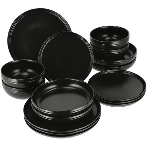 SILVERCREST Serviesset, 16-delig (zwart)