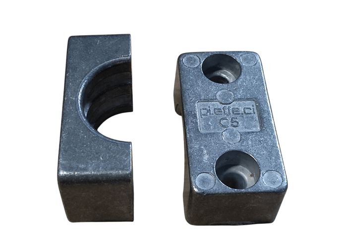 Pipe clamp  ø30 alu