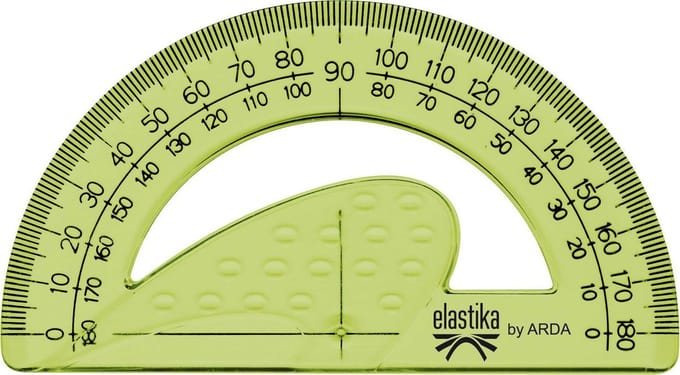 Gradenboog "Elastika" 180° 12cm. Blister Etui.