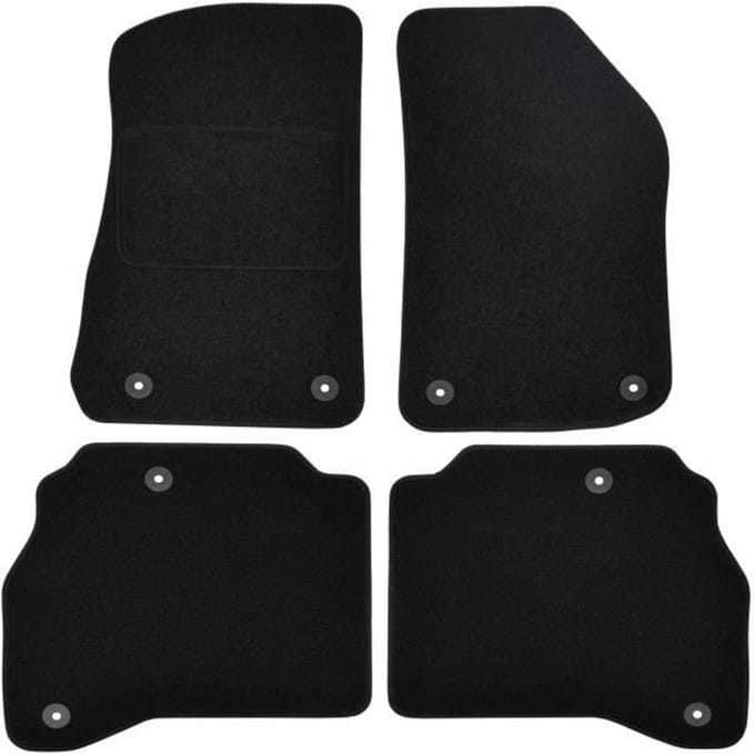 Vloermatten - Jeep - Gladiator - Zwart velours - 4 stuks - Nauwkeurige pasvorm