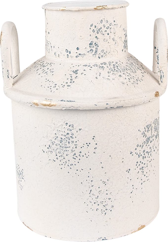 Clayre & Eef Decoratie Melkbus Ø 18x22 cm Beige IJzer