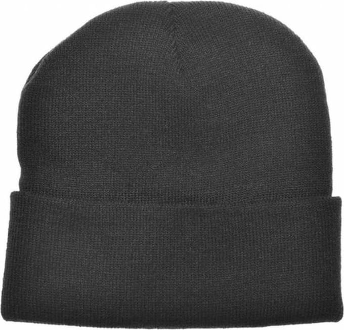 Muts heren - dames - beanie - skimuts - winter - zwart - per stuk