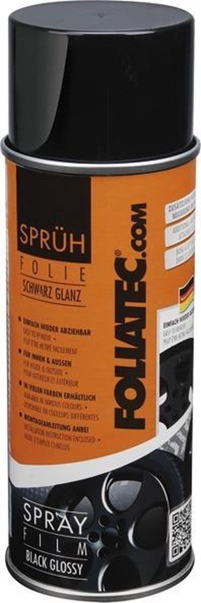 Foliatec Spray Film (Spuitfolie) - zwart glanzend 1x400ml