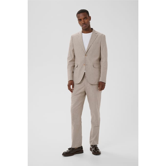 straight fit colbert van linnenmix model 'Charles'