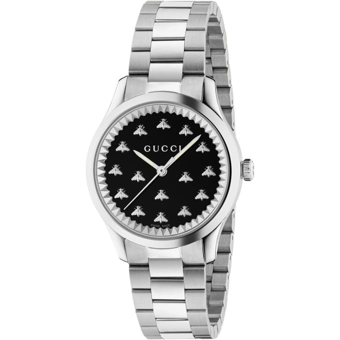 Gucci YA1265034 G-Timeless zwarte wijzerplaat dames horloge