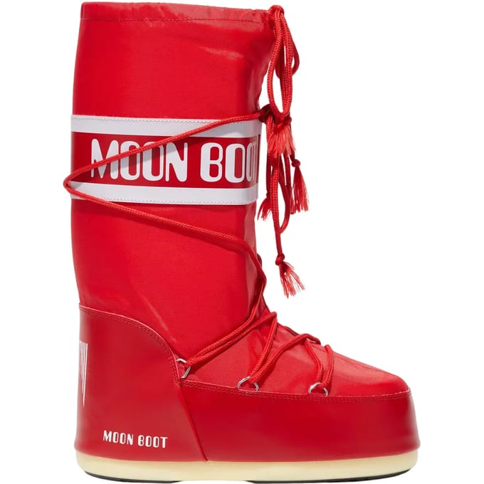 Moonboot Icon Nylon Snowboots Dames Rood 35-38