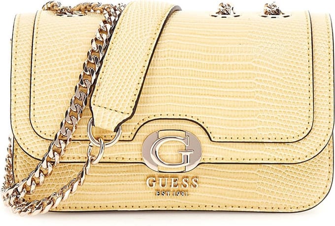 GUESS Schoudertas Orlina Mini Convertible XBody Flap Cornsilk Geel