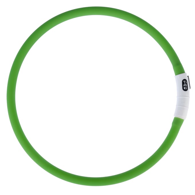TIAKI USB LED siliconen ring Spark groene hond