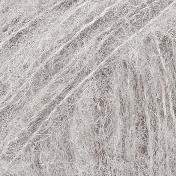 DROPS Brushed Alpaca Silk Uni Colour - 02 lichtgrijs - Wol Garen