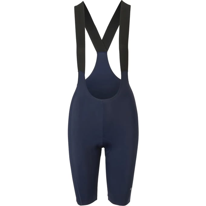 AGU Comfort Plus - Bibshort - Fietsbroek - Wielrenbroek - Dames - Blauw - L - Compressie - Ademend - Naadloze bretels met ventilatie - Siliconen gripper