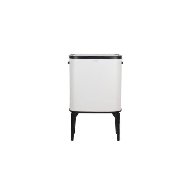 Luzzo® New York Touch Prullenbak Afvalscheiding 2 Vakken 18 ltr - Wit