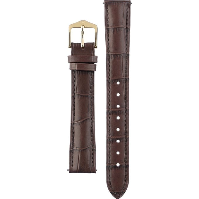 Hirsch horlogeband - Duke Bruin Leer - 16mm
